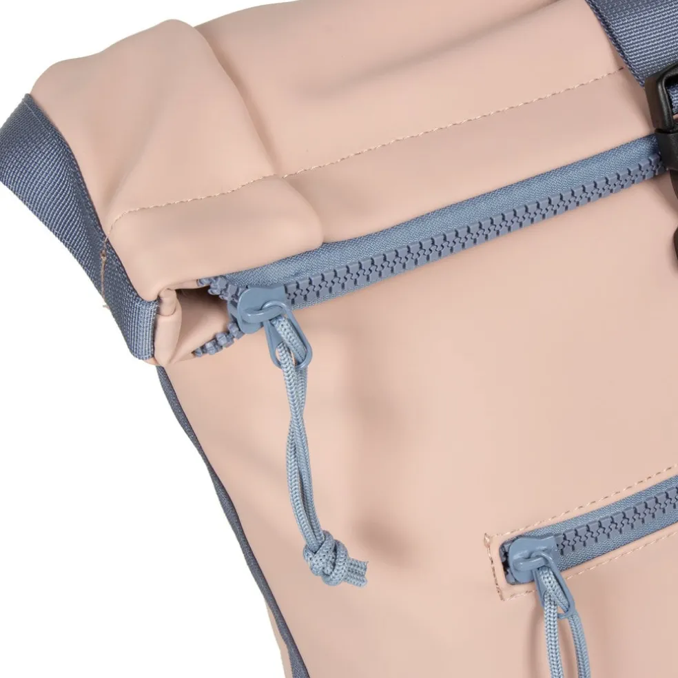 New Rebels ® Tim - Rolltop - Rugtas - Rugzak - Waterafstotend - Zacht Roze/Lila