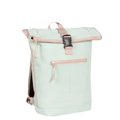 New Rebels ® Tim - Rolltop - Rugtas - Rugzak - Waterafstotend - Mint/Zacht Roze