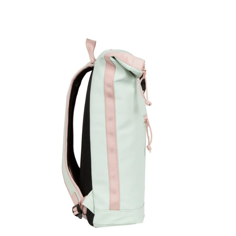 New Rebels ® Tim - Rolltop - Rugtas - Rugzak - Waterafstotend - Mint/Zacht Roze