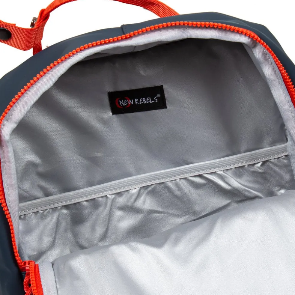 New Rebels ® Tim - Rugtas - Rugzak - Waterafstotend - Blauw/Rood IV