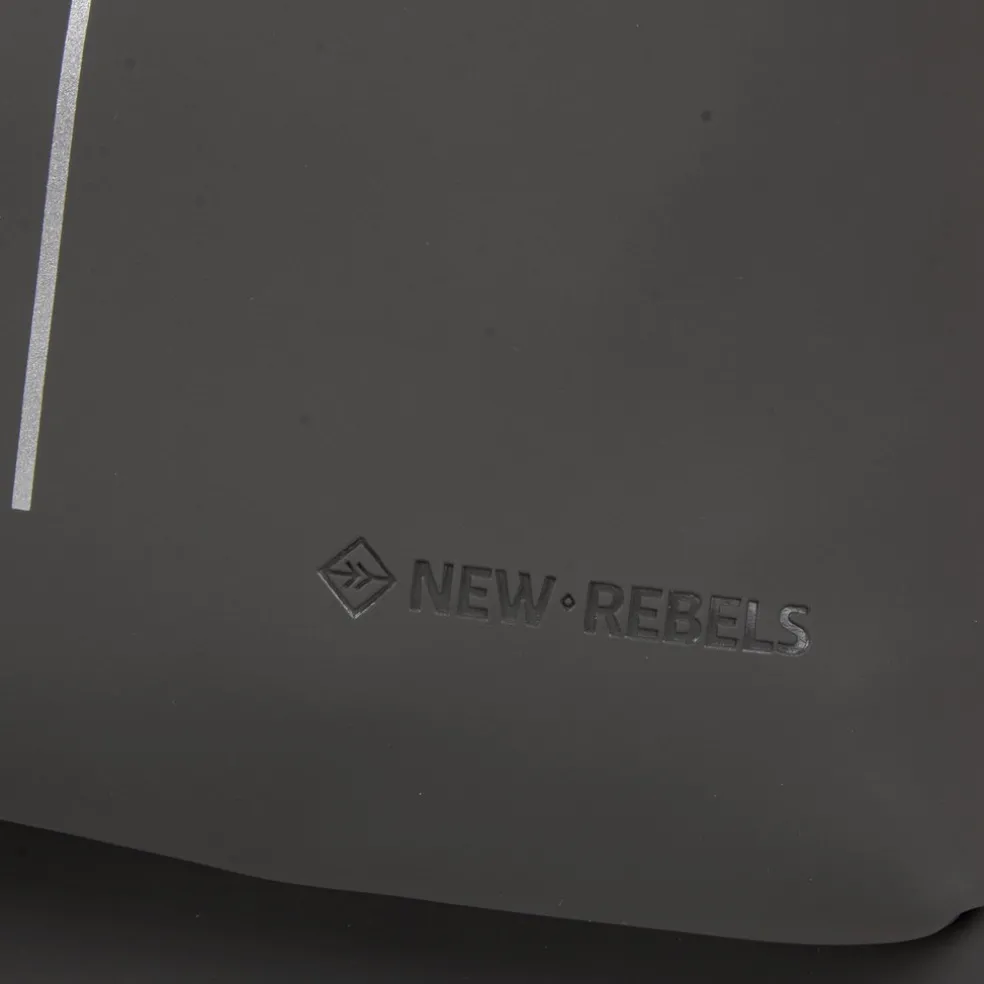 New Rebels ® Tim - Rugtas - Rugzak - Waterafstotend - Antraciet/Geel IV