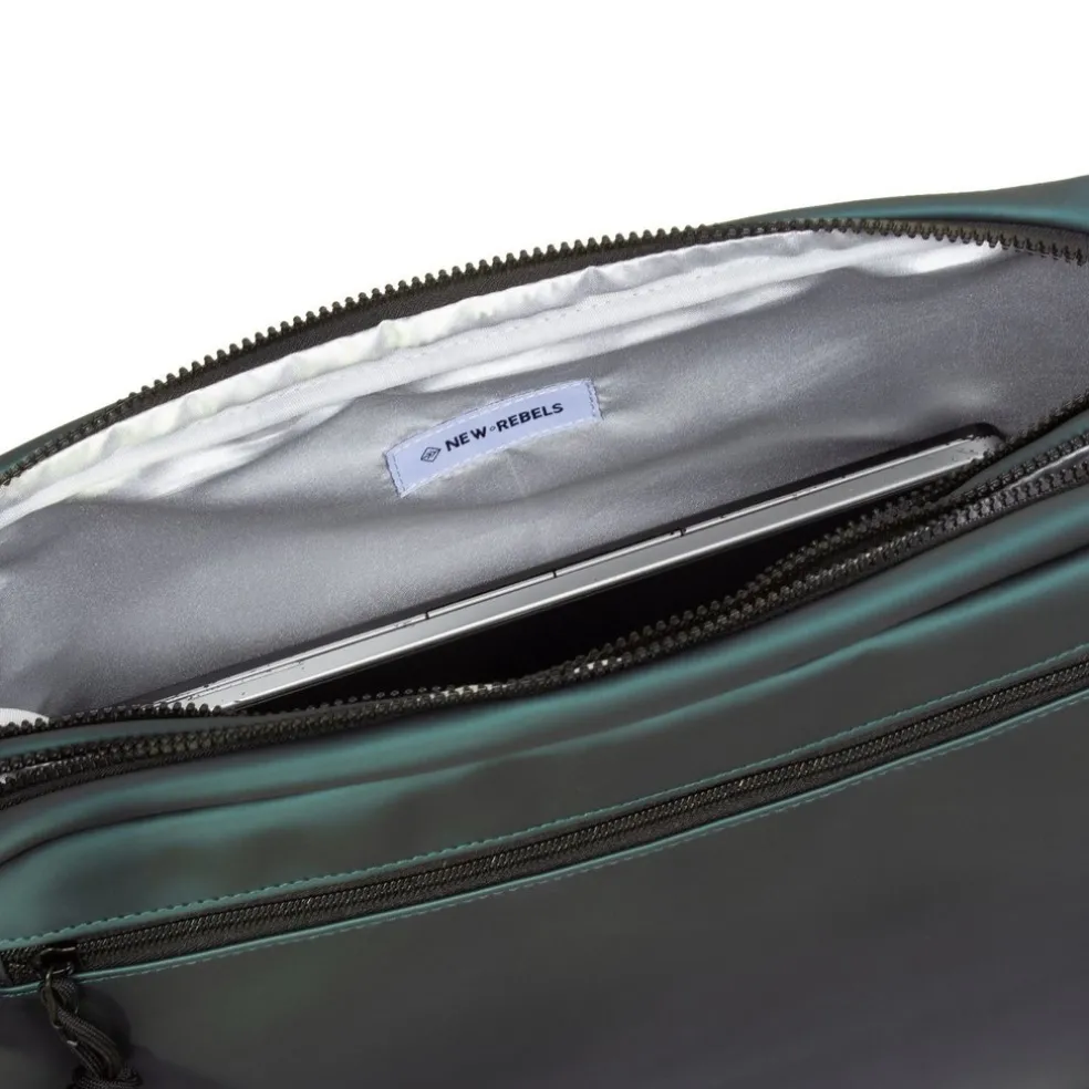 New Rebels ® William - Schoudertas - Donkergroen 10L - Waterafstotend