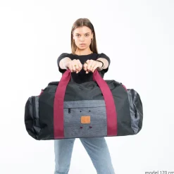 New Rebels ® Wodz Sports Bag Anthracite/Grey Medium V | Weekendtas | Sporttas