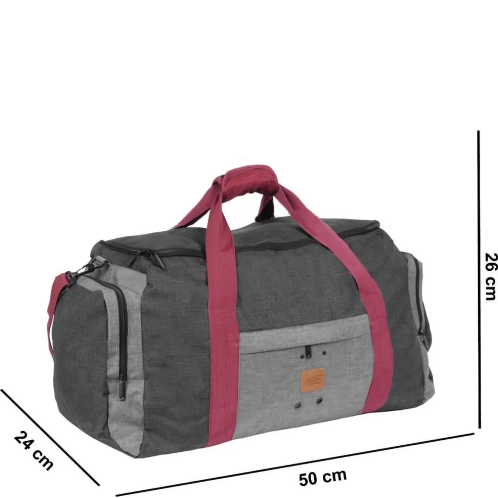 New Rebels ® Wodz Sports Bag Anthracite/Grey Medium V | Weekendtas | Sporttas