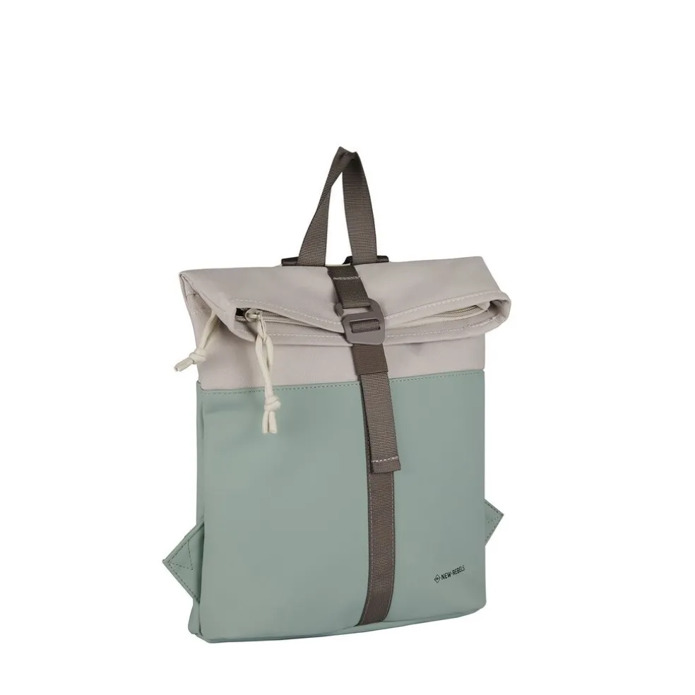 New Rebels Backham Los Angeles Salie Groen 7L Rolltop Rugzak Waterafstotend