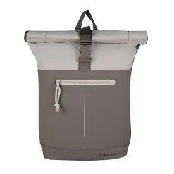 New Rebels Backham New York Taupe 21L Rolltop Rugzak Waterafstotend Laptop 15.6