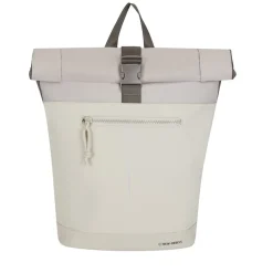 New Rebels Backham New York Beige 21L Rolltop Rugzak Waterafstotend Laptop 15.6