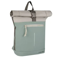 New Rebels Backham New York Salie Groen 21L Rolltop Rugzak Waterafstotend Laptop 15.6"
