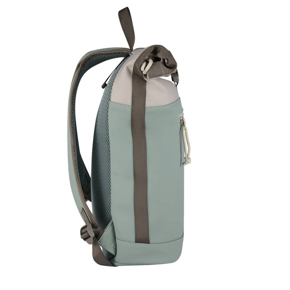 New Rebels Backham New York Salie Groen 21L Rolltop Rugzak Waterafstotend Laptop 15.6"