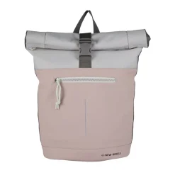 New Rebels Backham New York Oudroze 21L Rolltop Rugzak Waterafstotend Laptop 15.6
