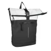 New Rebels Backham New York Zwart Reflectie 21L Rolltop Rugzak Waterafstotend Laptop 15.6"