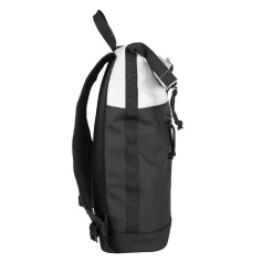 New Rebels Backham New York Zwart Reflectie 21L Rolltop Rugzak Waterafstotend Laptop 15.6
