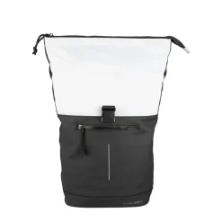 New Rebels Backham New York Zwart Reflectie 21L Rolltop Rugzak Waterafstotend Laptop 15.6