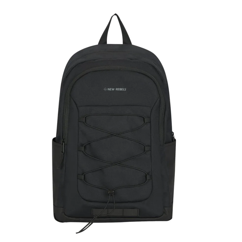 New Rebels Barto Waltham Zwart 25L Rugzak Waterafstotend Laptop 15.6"