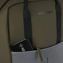 New Rebels Bowie Cape Coral Olijf Groen 15L Rugzak Reflectie Waterafstotend Laptop 13.3