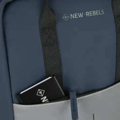 New Rebels Bowie Cape Coral Navy 14L Rugzak Reflectie Waterafstotend Laptop 13