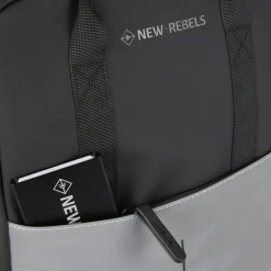 New Rebels Bowie Cape Coral Zwart 14L Rugzak Reflectie Waterafstotend Laptop 13