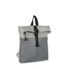 New Rebels Bowie Los Angeles Lichtgrijs 9L Rugtas Rolltop Reflectie Waterafstotend