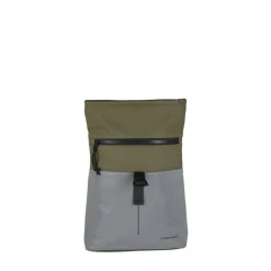 New Rebels Bowie Los Angeles Olijfgroen 9L Rugtas Rolltop Reflectie Waterafstotend