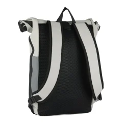 New Rebels Bowie New York Lichtgrijs 21L Rugzak Rolltop Reflectie Waterafstotend Laptop 15.6"