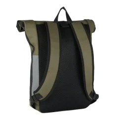 New Rebels Bowie New York Olijf Groen 21L Rugzak Rolltop Reflectie Waterafstotend Laptop 15.6"