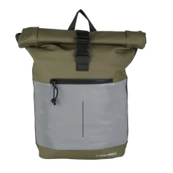 New Rebels Bowie New York Olijf Groen 21L Rugzak Rolltop Reflectie Waterafstotend Laptop 15.6