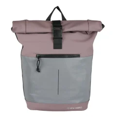 New Rebels Bowie New York Oudpaars 21L Rugzak Rolltop Reflectie Waterafstotend Laptop 15.6