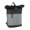 New Rebels Bowie New York Zwart 21L Rugzak Rolltop Reflectie Waterafstotend Laptop 15.6"
