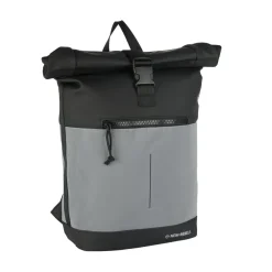 New Rebels Bowie New York Zwart 21L Rugzak Rolltop Reflectie Waterafstotend Laptop 15.6"