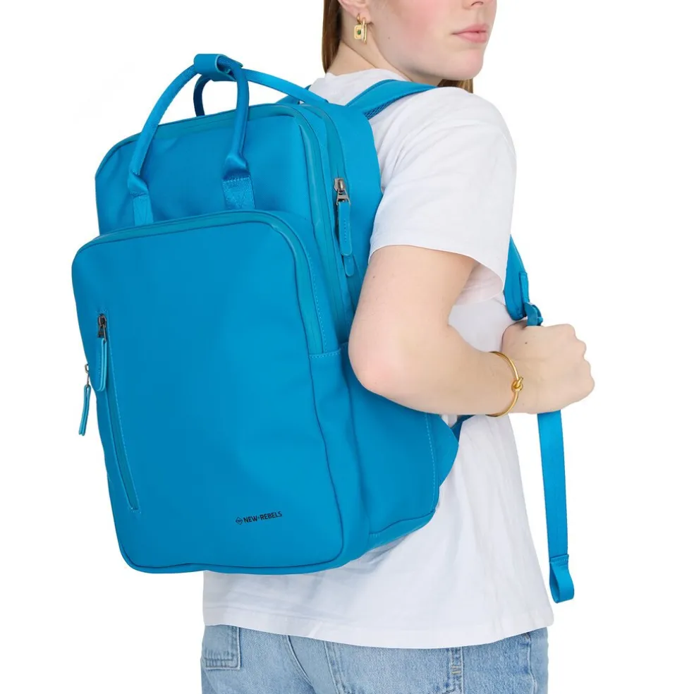 New Rebels Bruce - Milwaukee Rugtas Turquoise 18L Laptoptas 15,6''