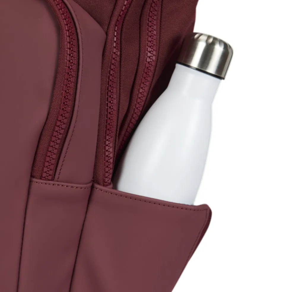 New Rebels Bruce Milwaukee Burgundy 18L Rugzak Waterafstotend Laptop 15.6"