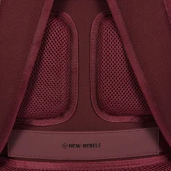 New Rebels Bruce Milwaukee Burgundy 18L Rugzak Waterafstotend Laptop 15.6