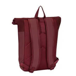 New Rebels Bruce New York Burgundy 21L Rolltop Rugzak Waterafstotend Laptop 15.6