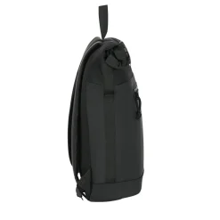 New Rebels Bruce New York Zwart 21L Rolltop Rugzak Waterafstotend Laptop 15.6