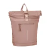 New Rebels Bruce New York Oudroze 21L Rolltop Rugzak Waterafstotend Laptop 15.6"