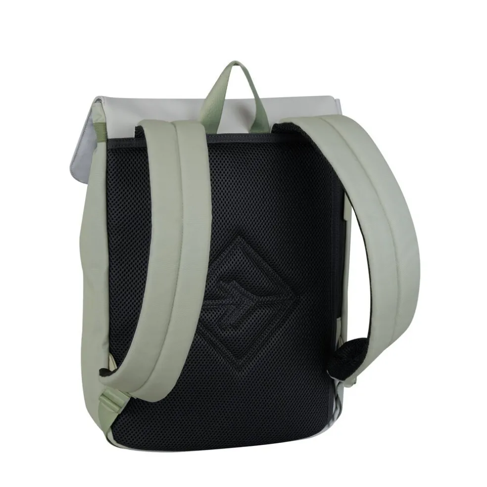 New Rebels Ceres Dothan Lime Lichtgrijs 15L Rugtas met Flap Waterafstotend Laptop 15.6"