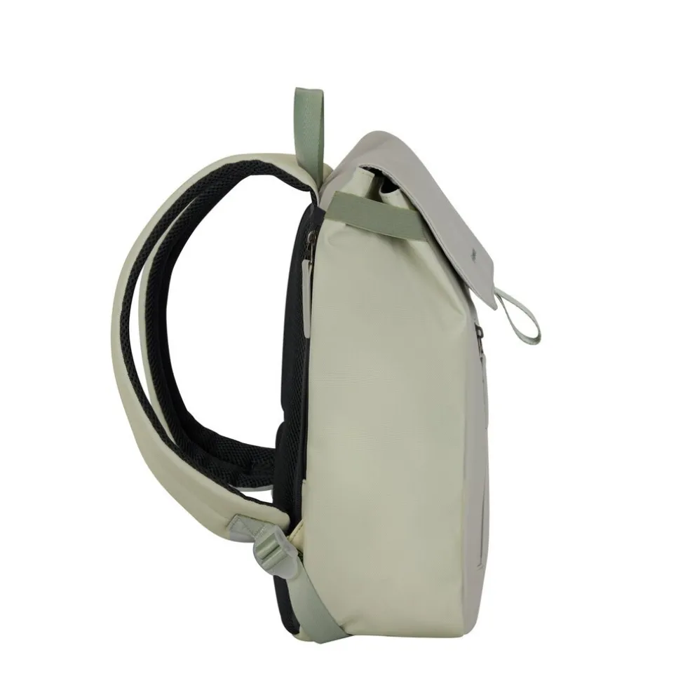 New Rebels Ceres Dothan Lime Lichtgrijs 15L Rugtas met Flap Waterafstotend Laptop 15.6"