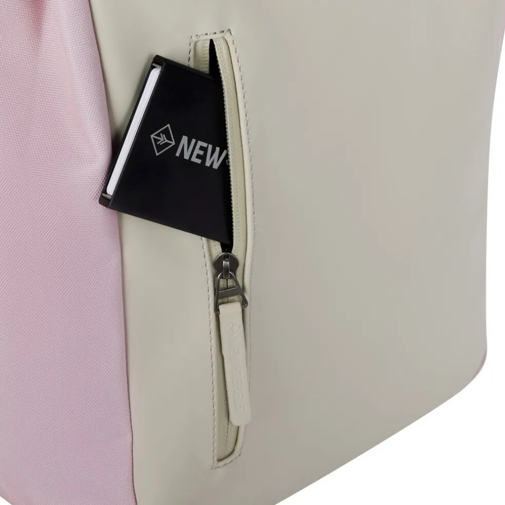 New Rebels Ceres Dothan Roze Beige 15L Rugtas met Flap Waterafstotend Laptop 15.6"