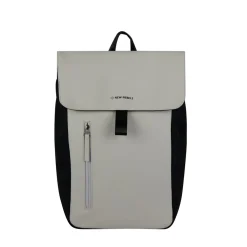 New Rebels Ceres Dothan Zwart Lichtgrijs 15L Rugtas met Flap Waterafstotend Laptop 15.6