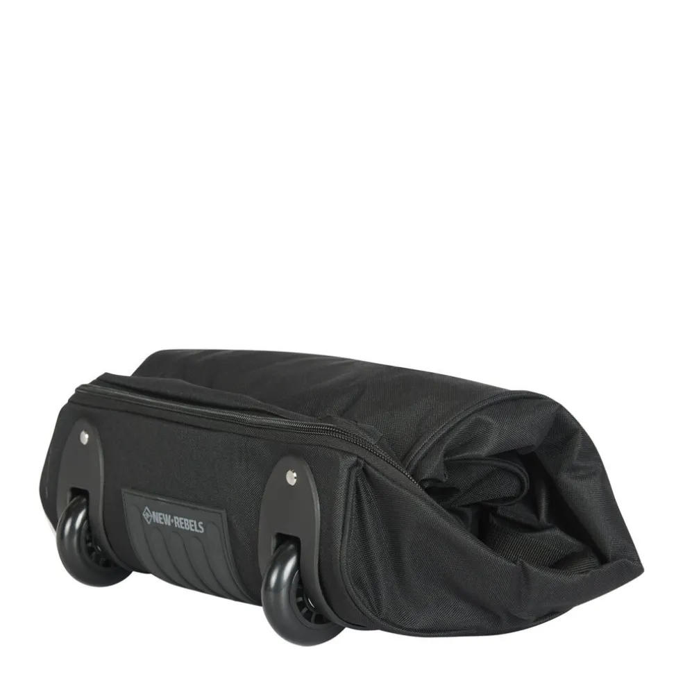 New Rebels Cranford Newark Flower oprolbare reistas met 2 wielen - 110L vergrootbare tas met handgrepen en ritssluiting - lichtgewicht
