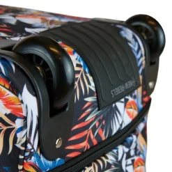 New Rebels Cranford Newark Flower oprolbare reistas met 2 wielen - 110L vergrootbare tas met handgrepen en ritssluiting - lichtgewicht