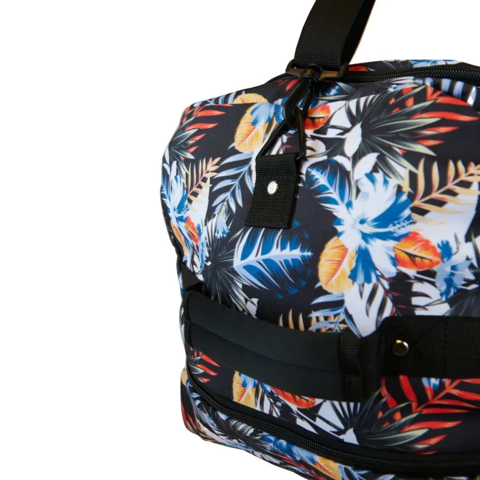 New Rebels Cranford Newark Flower oprolbare reistas met 2 wielen - 110L vergrootbare tas met handgrepen en ritssluiting - lichtgewicht