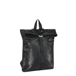New Rebels Droplets Los Angeles Zwart 7L Rolltop Rugzak Waterafstotend - Waterdruppel Design