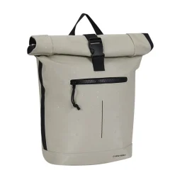 New Rebels Droplets New York Rolltop Rugzak 21L Beige Waterafstotend Laptop 15.6"
