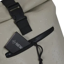 New Rebels Droplets  New York Rolltop Rugzak 21L Beige Waterafstotend Laptop 15.6