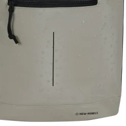 New Rebels Droplets  New York Rolltop Rugzak 21L Beige Waterafstotend Laptop 15.6
