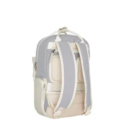 New Rebels Ferron Miami Rugzak 9L Waterafstotende Laptop Rugtas 13 inch Schooltas en Werktas van PU Nylon Comfortabel Lila Beige