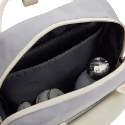 New Rebels Ferron Miami Rugzak 9L Waterafstotende Laptop Rugtas 13 inch Schooltas en Werktas van PU Nylon Comfortabel Lila Beige
