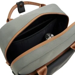 New Rebels Ferron Miami Rugzak 9L Waterafstotende Laptop Rugtas 13 inch Schooltas en Werktas van PU Nylon Comfortabel Antracite