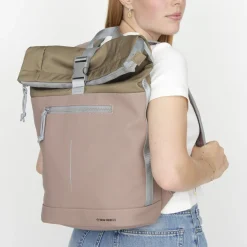 New Rebels Ferron New York Rolltop Rugzak 16L Oud Roze
